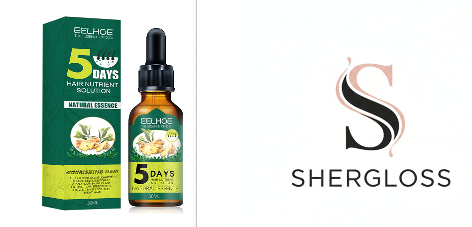 Olio Nutriente Anticaduta Capelli allo Zenzero – 30ML -             Eelhoe Ginger Hair Essential Oil
