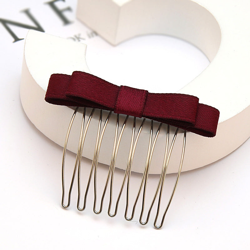 Bow Hair Comb Hair Clip Headdress Hair Clip - clip per capelli