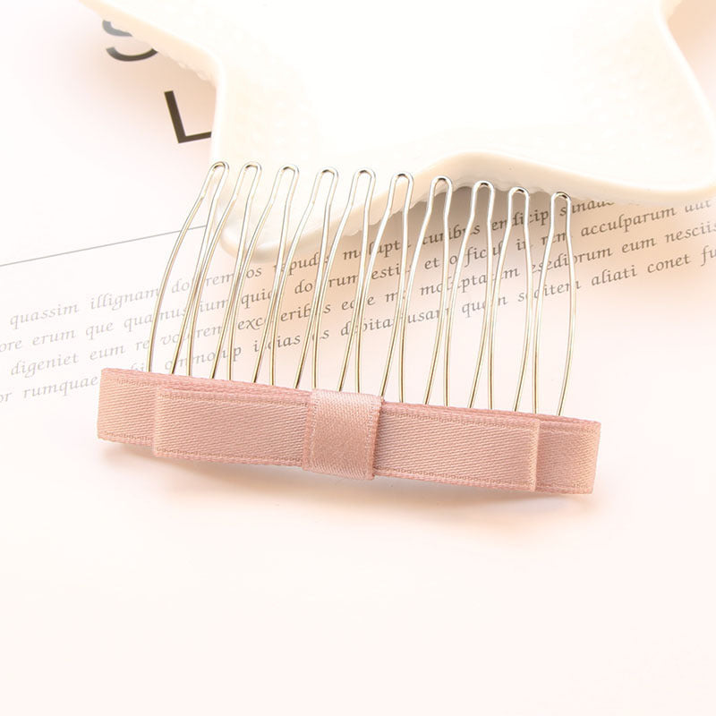 Bow Hair Comb Hair Clip Headdress Hair Clip - clip per capelli