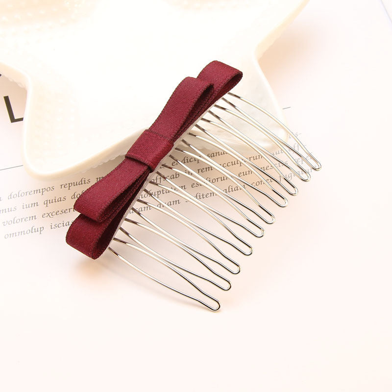 Bow Hair Comb Hair Clip Headdress Hair Clip - clip per capelli
